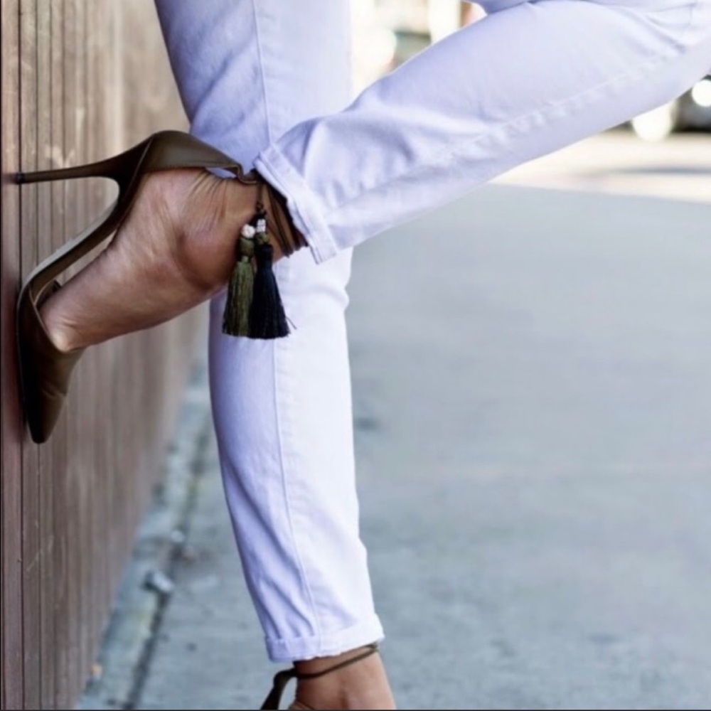 J Crew Tassel Tie Up Heels